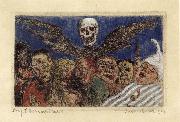 James Ensor The Deadly Sins Dominated by Death painting